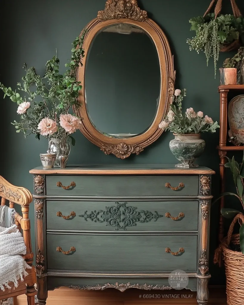 5. Wooden Furniture with Aged Character