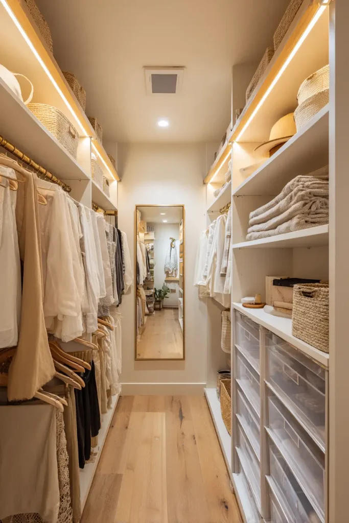 6. Add a Statement Mirror to Make the Space Feel Bigger