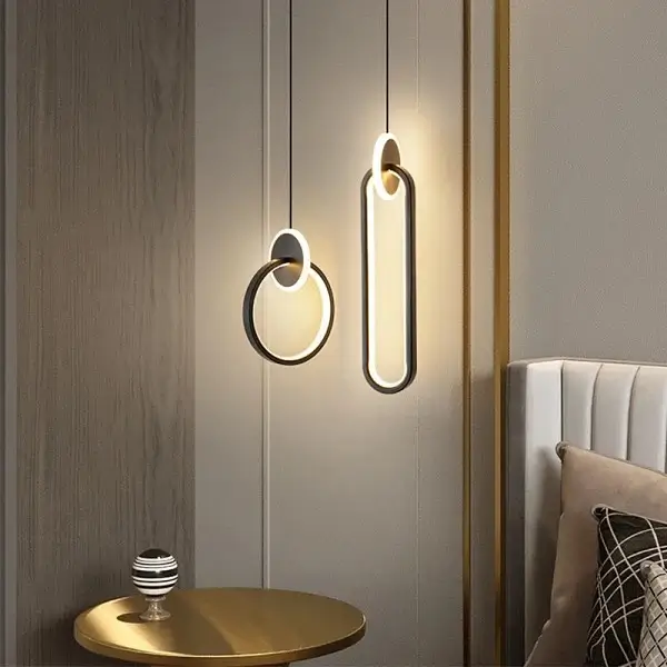 6. Warm-Toned LED Bedside Lamps