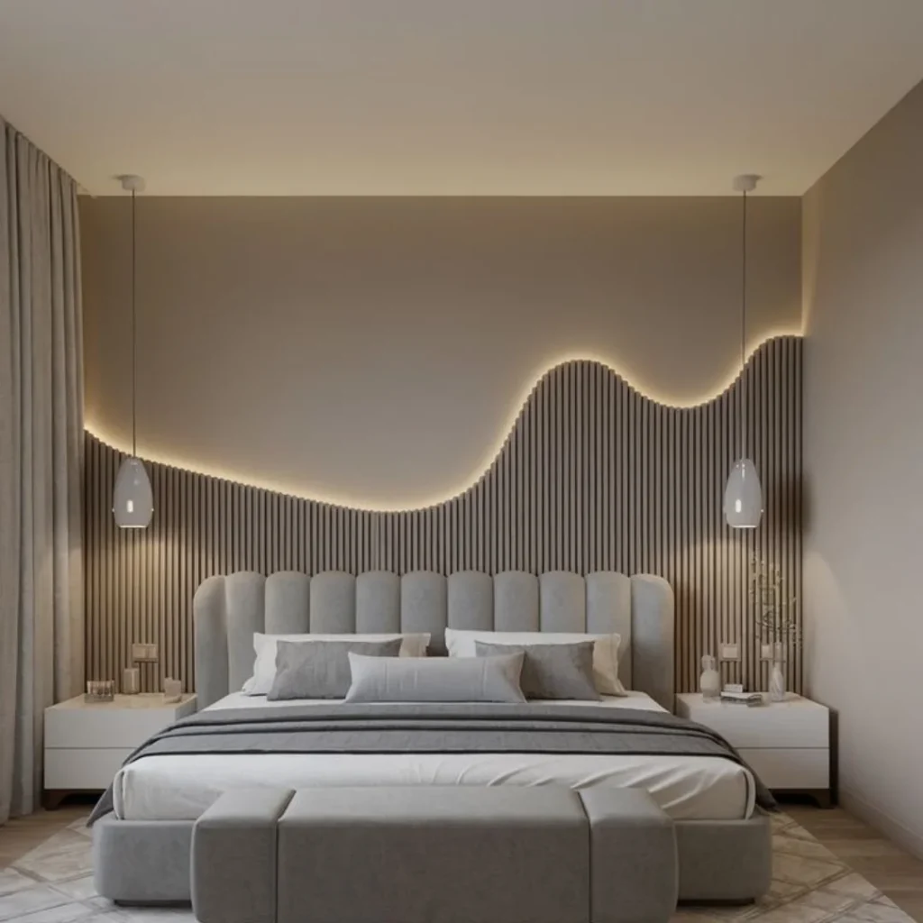 7. Add an Accent Wall with Texture, Not Just Paint