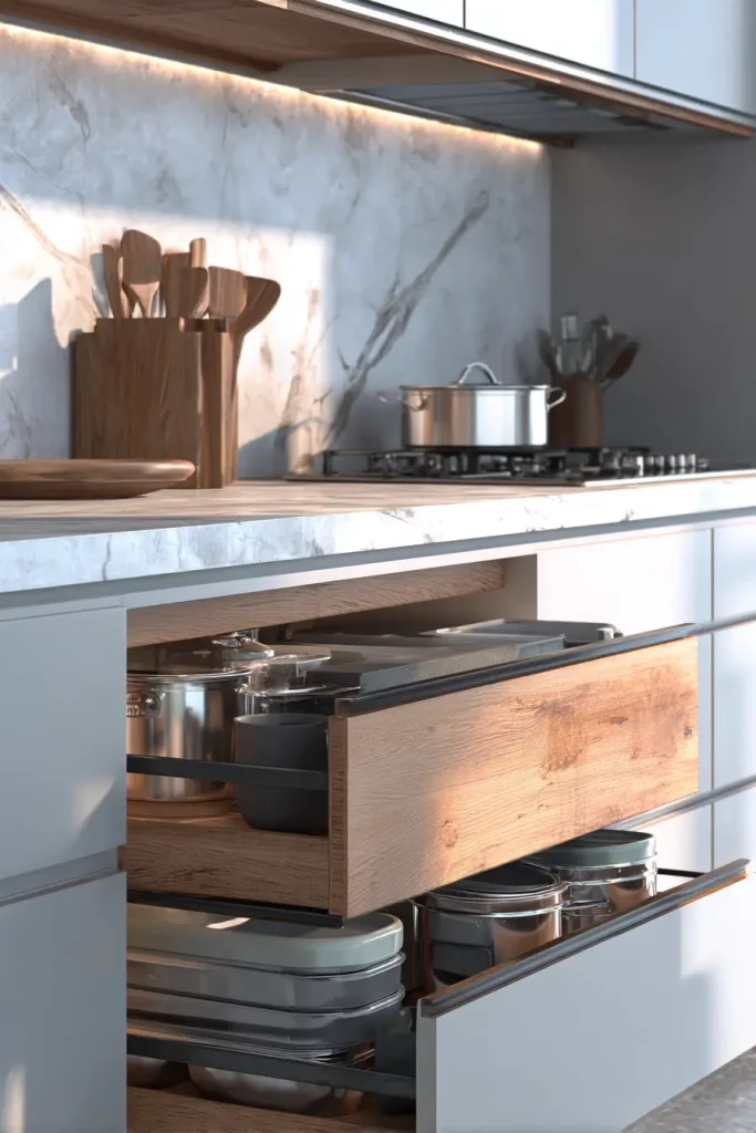 7. Drawers Instead of Lower Cabinets