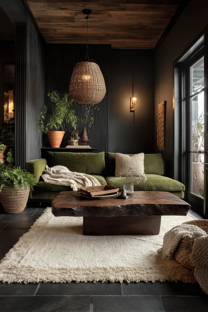 7. Live-Edge Coffee Table in Dark Walnut