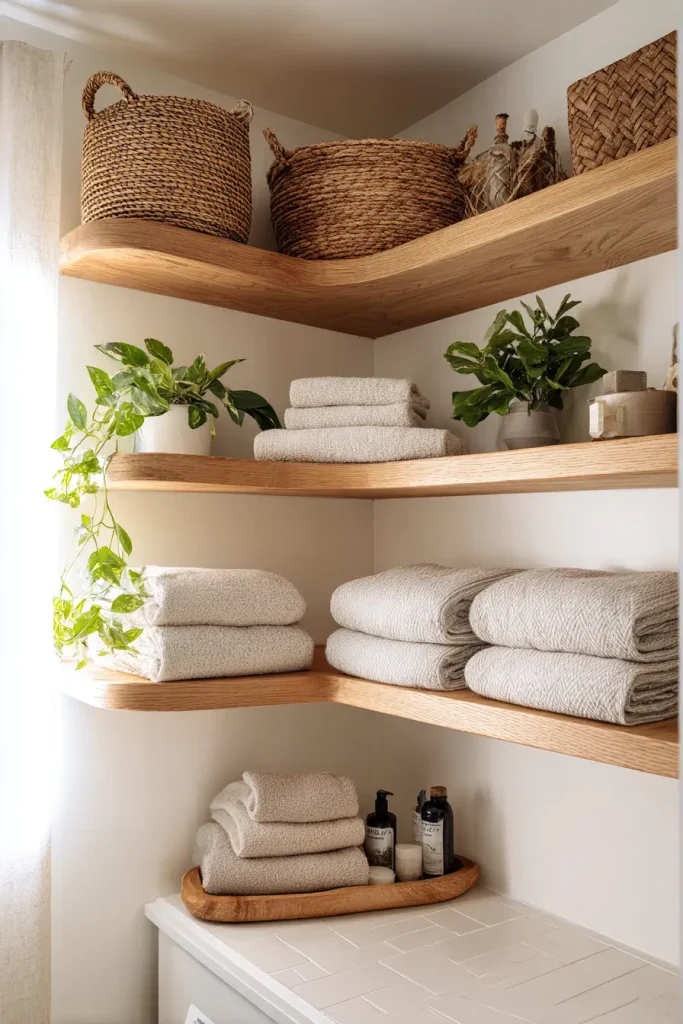 8. Corner Shelves to Use Every Inch