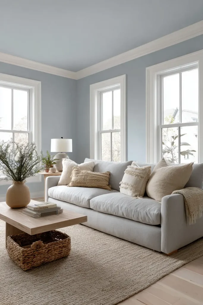 8. Dusty Blue for Relaxed Comfort