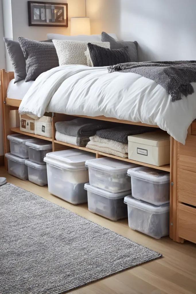 8. Under-Bed Storage for Clutter Control