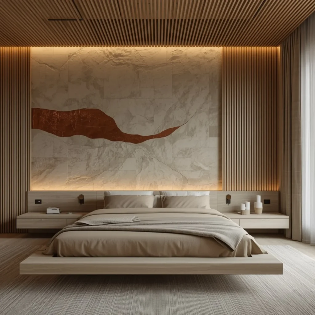 16. Cozy Corner Styling in a Dark Bedroom