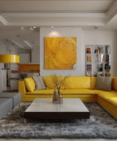 17 Fresh Modern Yellow Living Room Ideas for 2026