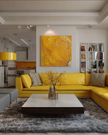 17 Fresh Modern Yellow Living Room Ideas for 2026