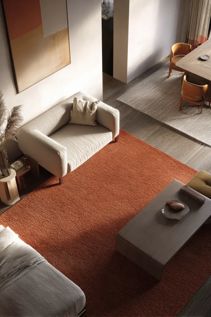 1. Anchor Your Living Room With an Area Rug