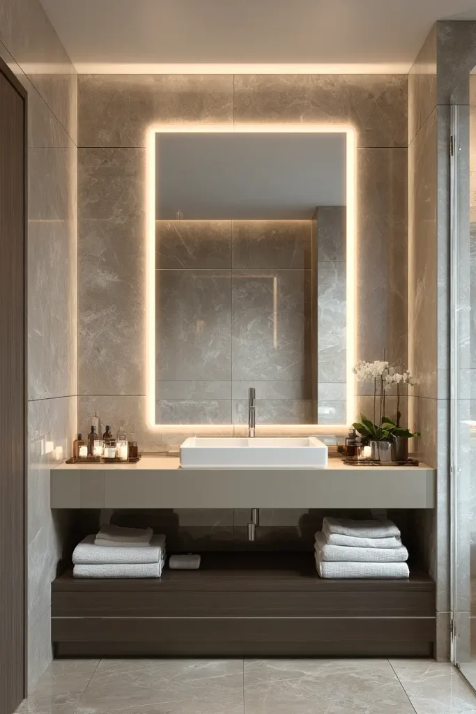 1. LED Backlit Mirrors