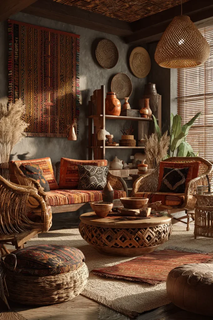 1. Mud Cloth Throw Pillows