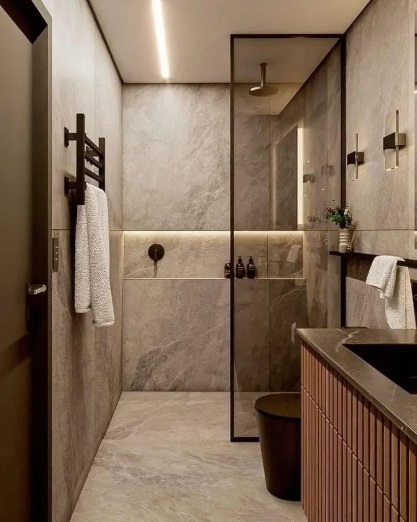 10. Add Recessed Shower Niches for Clean Storage