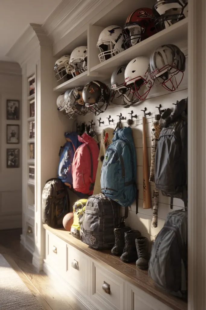 10. Create a Sports Zone With Wall Mounted Racks