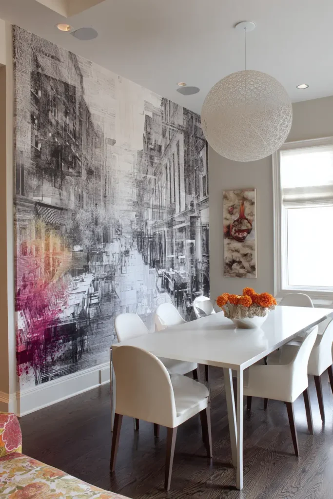 11) Wallpaper as a Feature Wall