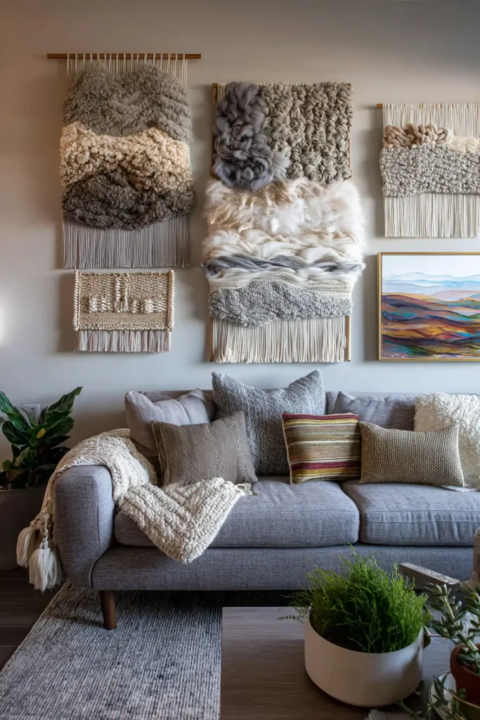 11. Fabric & Textile Wall Hangings