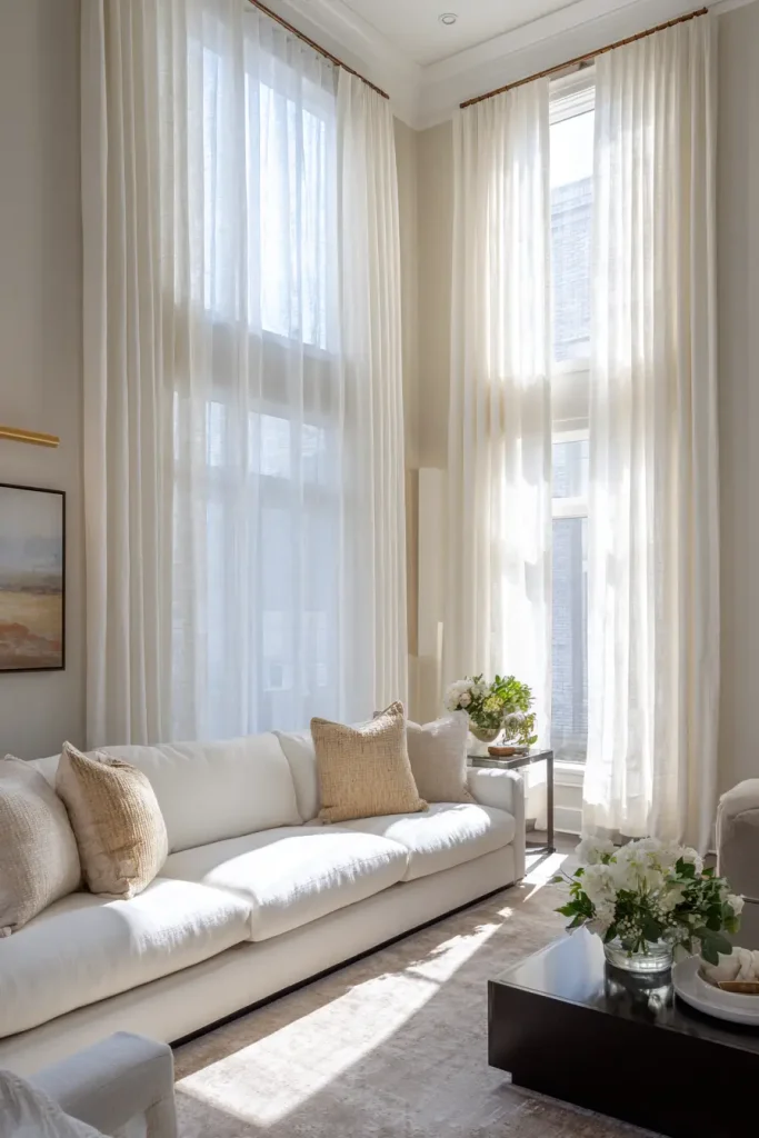 11. Full-Length Curtains and Linen Panels