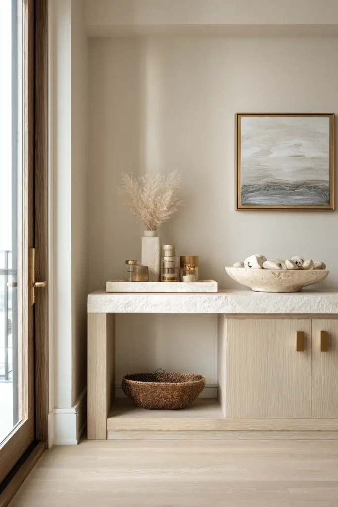 11. Mix Natural Stone and Warm Metals