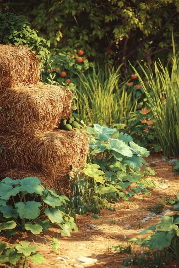 11. Straw Bale Garden Beds