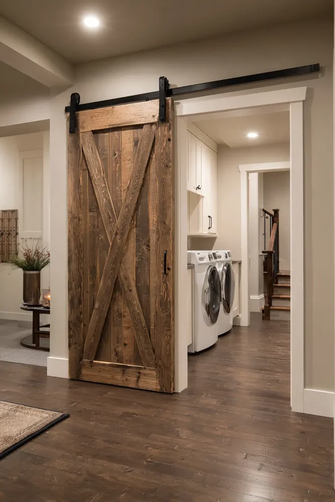 Use Sliding Barn Doors to Save Space
