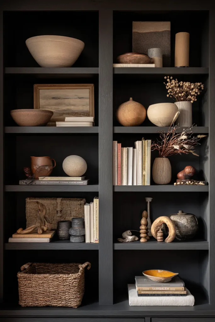 12. Bookshelf Decor Objects