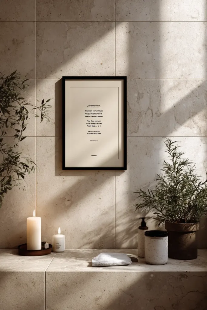 12. Framed Typography or a Quote Print