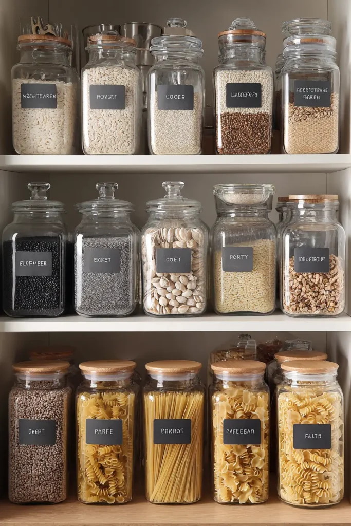 Glass Jar Storage System