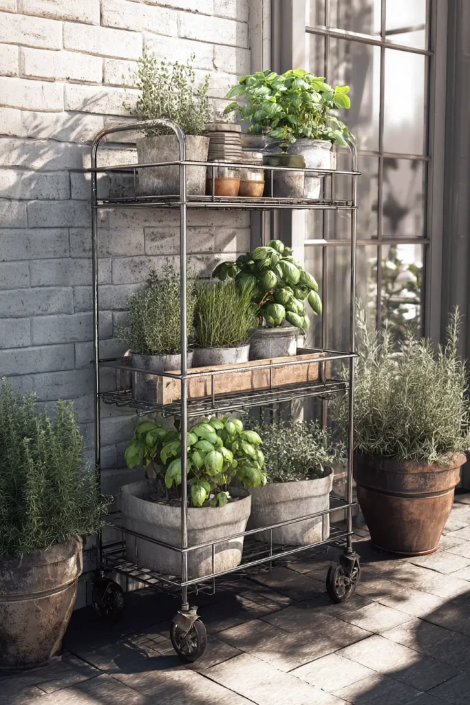 13. Herb Cart Garden