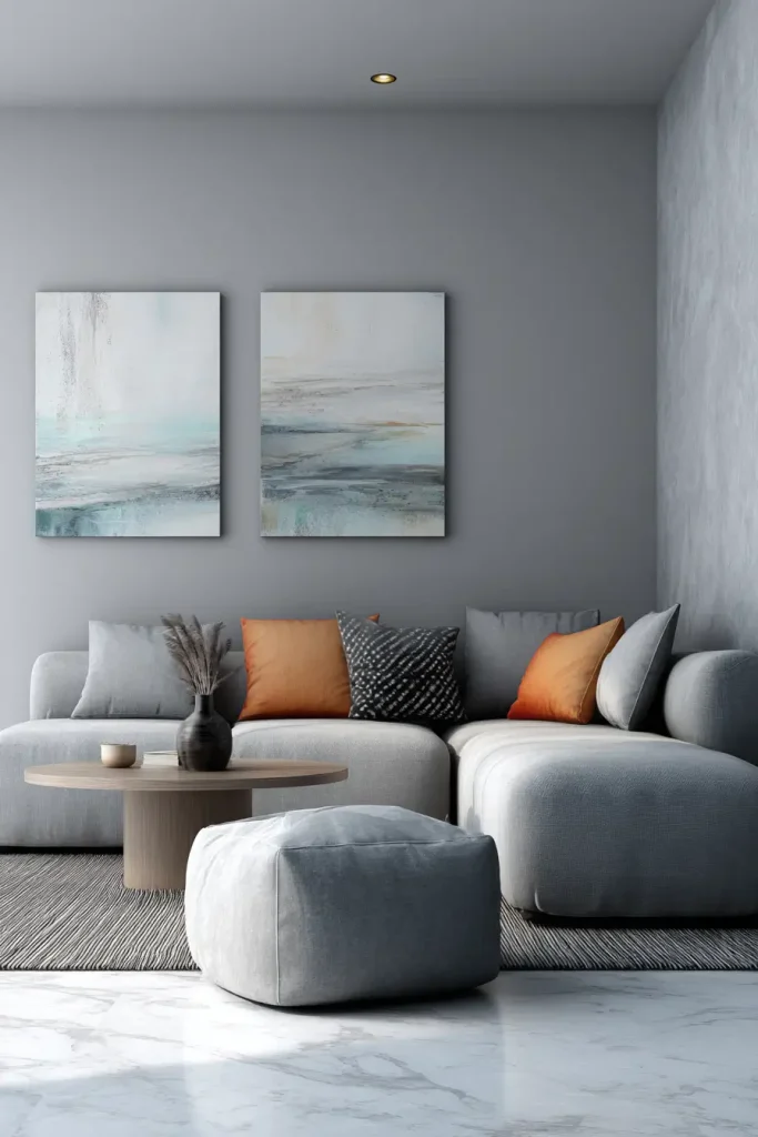 13. Minimalist Monochrome Wall Styling