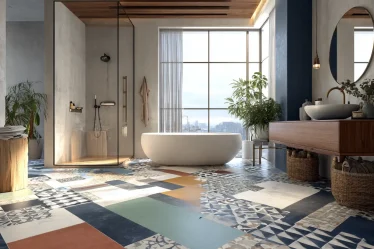 14 Bathroom Floor Tile Ideas 2026: Timeless, Modern & Patterned Designs