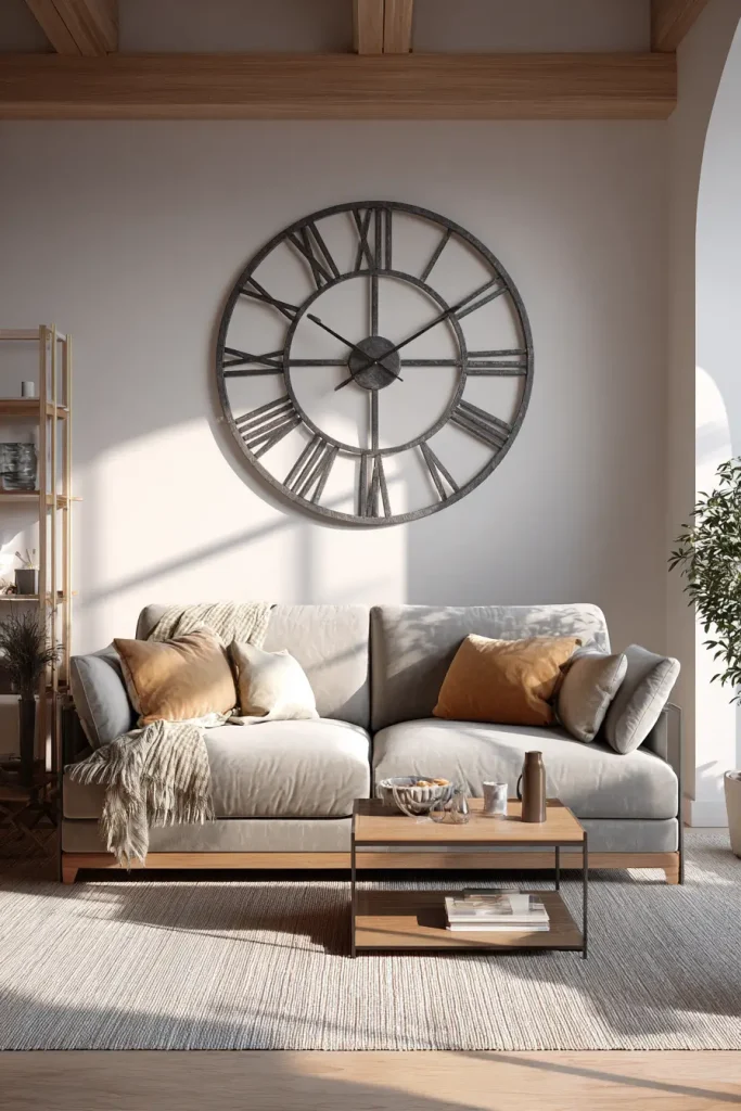 14 Oversized Clock as a Functional Decor Piece