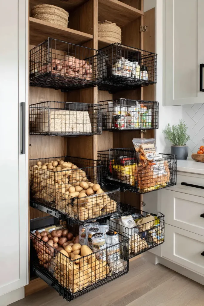 14. Add Wire Basket Drawers