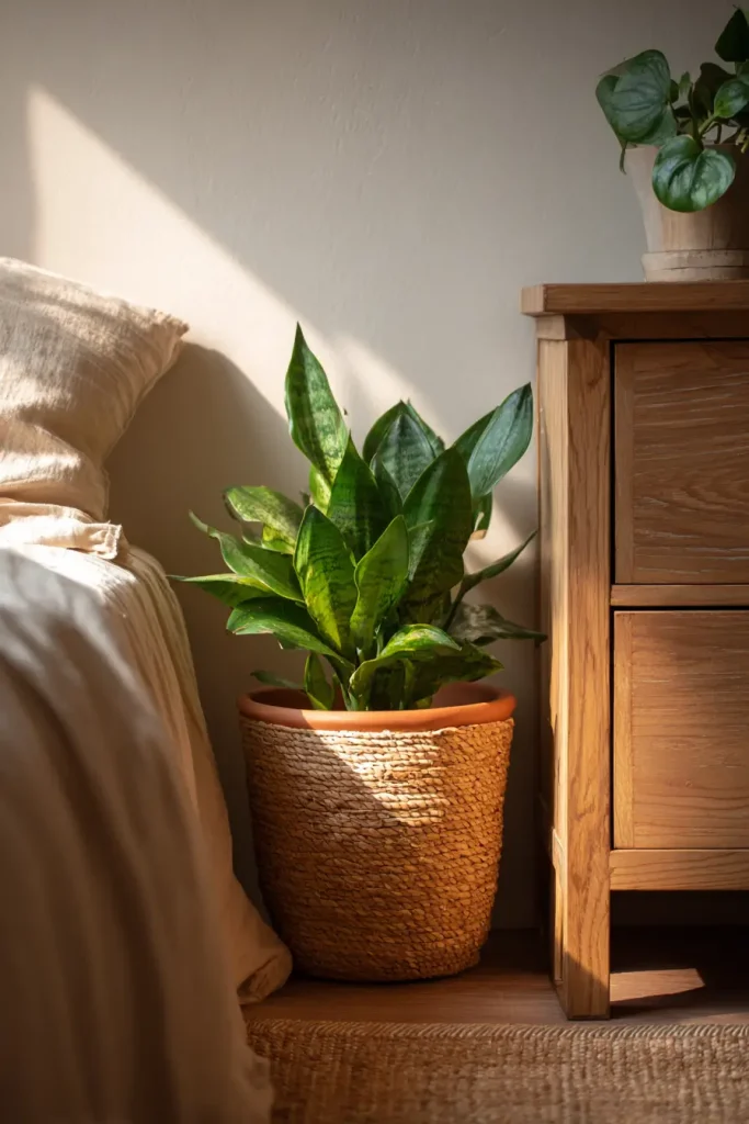 14. Bring One Plant Into Your Bedroom