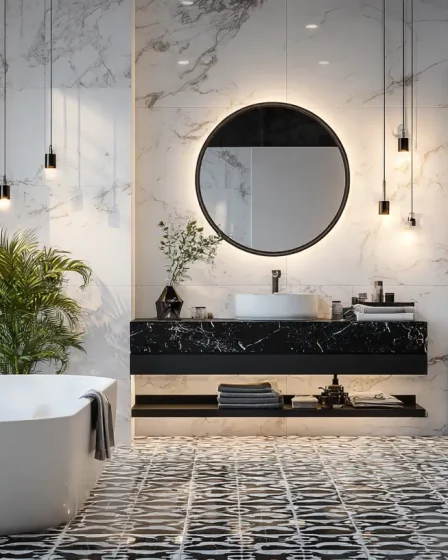 15 Black and White Bathroom Ideas 2026: Modern, Minimalist & Luxury Décor