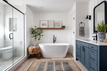 15 Modern Farmhouse Bathroom Ideas That Feel Cozy and Chic