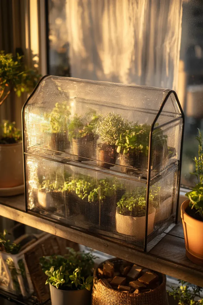 15. Foldable Greenhouse Shelves