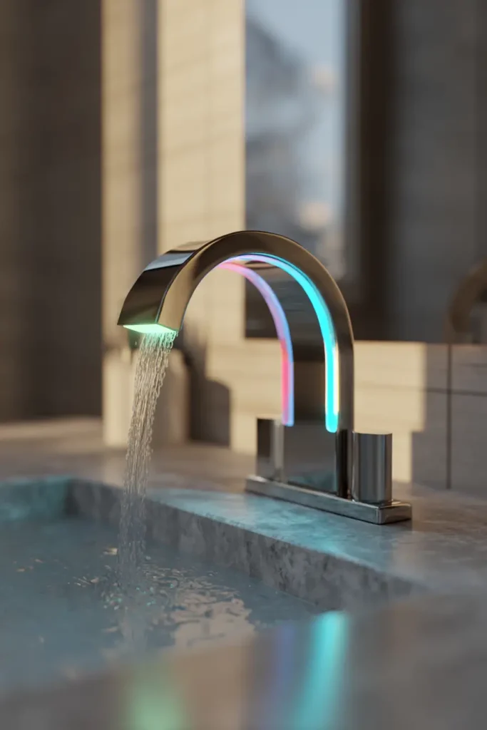 15. LED Temperature Faucet