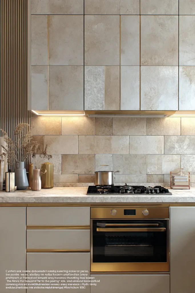 15. Mixed Material Backsplash