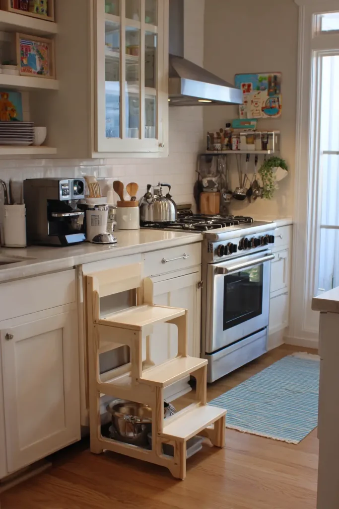 15. Set Up Your Kitchen So Kids Can Actually Help