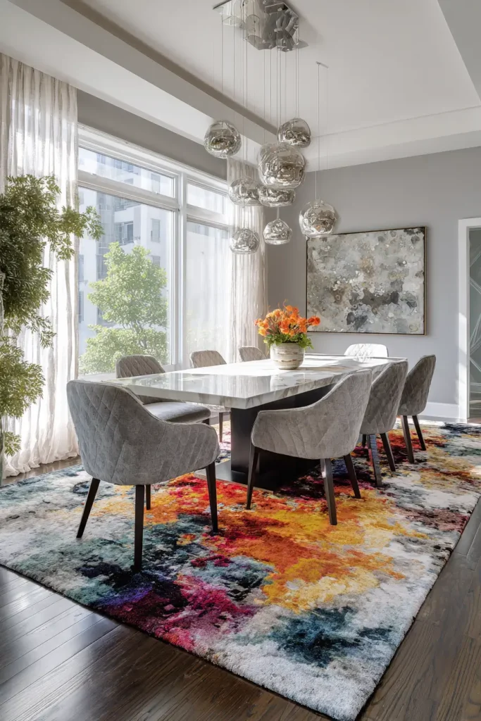 16) A Properly Sized Rug That Grounds the Room