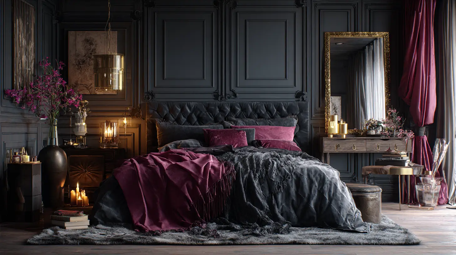16 Dark Feminine Moody Bedroom Ideas That Feel Luxurious & Cozy