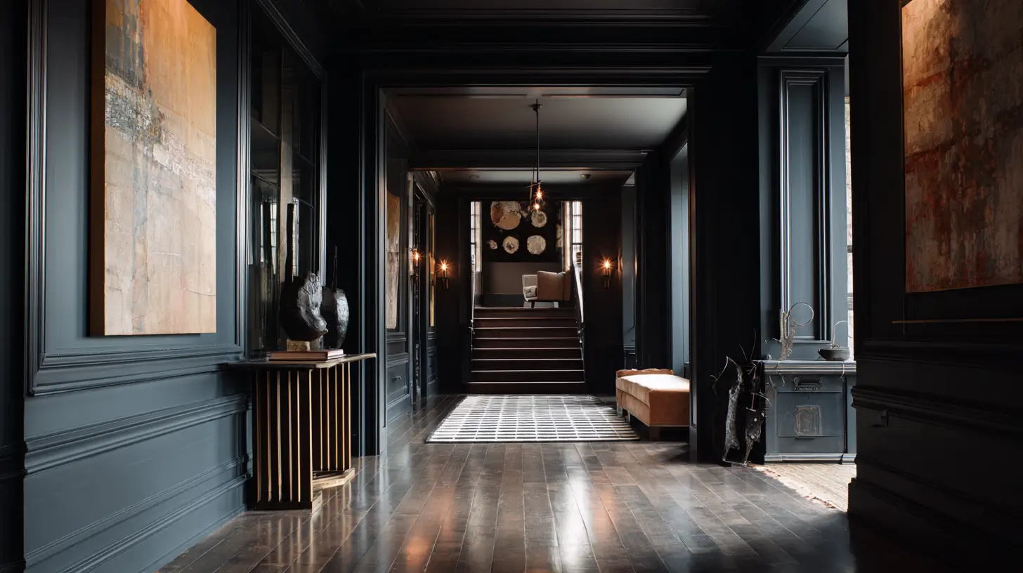 16 Dark Hallway Ideas That Feel Dramatic and Sophisticated