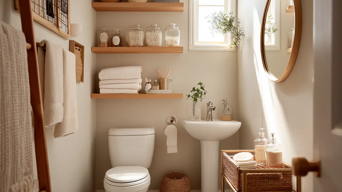 16 Half Bath Organization Ideas That Make a Tiny Rental Bathroom Actually Function
