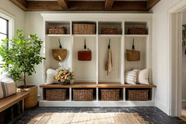 16 Mudroom Storage Ideas That Finally Give Every Single Thing a Home