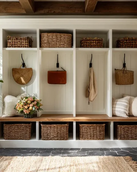 16 Mudroom Storage Ideas That Finally Give Every Single Thing a Home