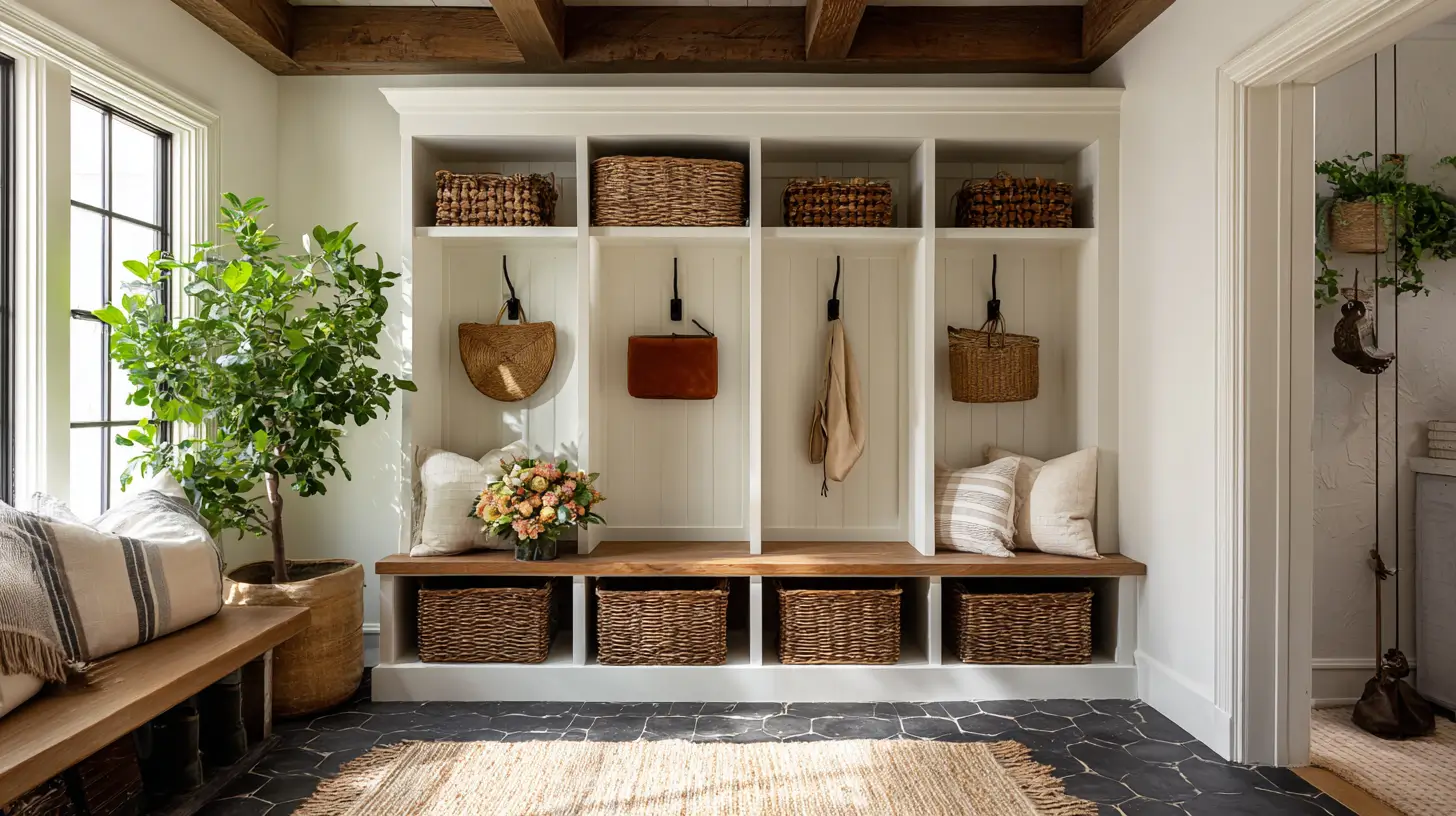 16 Mudroom Storage Ideas That Finally Give Every Single Thing a Home