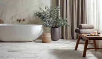 16 Peel and Stick Tile Bathroom Ideas That Fool Pros