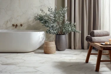 16 Peel and Stick Tile Bathroom Ideas That Fool Pros