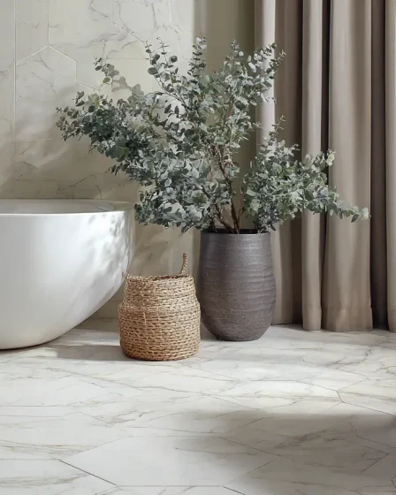 16 Peel and Stick Tile Bathroom Ideas That Fool Pros