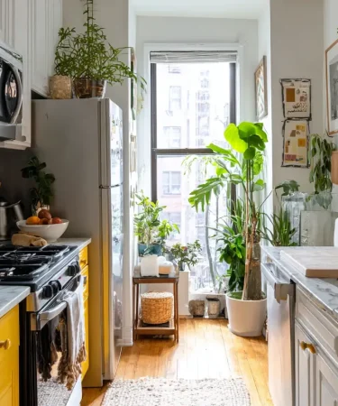 16 Small Kitchen Ideas for Renters Who Cannot Touch Anything Permanently