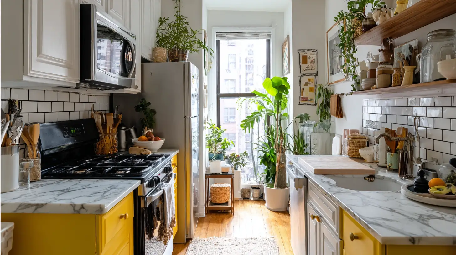 16 Small Kitchen Ideas for Renters Who Cannot Touch Anything Permanently